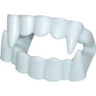 Dentier de Vampire en plastique blanc