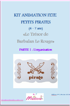 Kit animation fête petits pirates Pastel 4/7ans