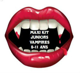 Maxi kit fête juniors vampires 8-11 ans (6 pers.)