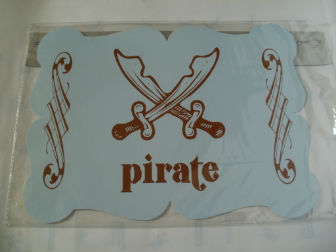 Set de table papier Pirate Pastel